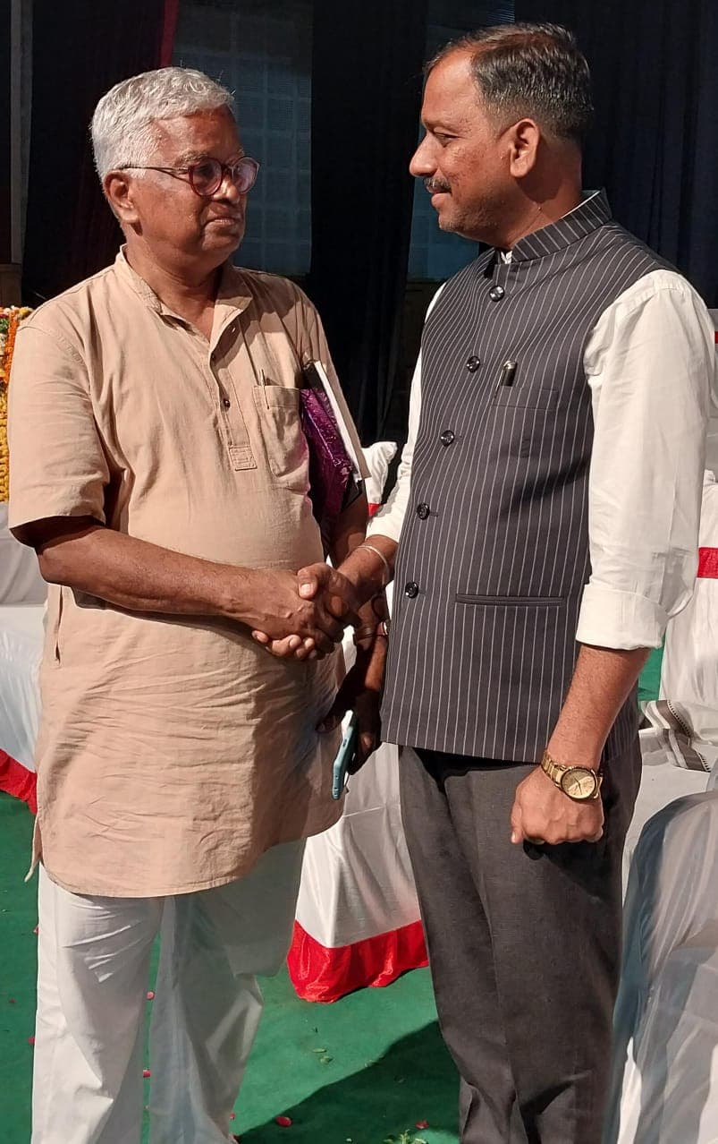 With Dr Purushothama Bilimale